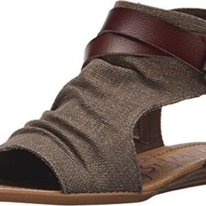 Blowfish Women's Balla Wedge Sandal, Brown Rancher Canvas/Whiskey Dyecut, (7.5) - Blowfish (CDs)