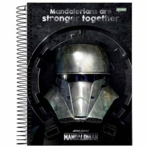 CADERNO ESPIRAL UNIV CD 1X1 80FLS MANDALORIAN FSC - JANDAIA - 69554-24 - JANDAIA (CDs)