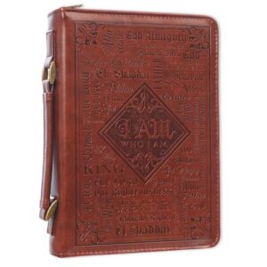 Bible Cover Classic Brown Names of God Brown Ex. 34:6 - Christian Art Gifts (CDs)