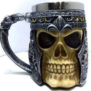 caneca aço inox personalizada caveira viking medieval (Cervejas)