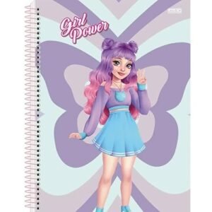 CADERNO UNIV. CD ESPIRAL 1 MATERIA 80FLS GIRL POWER (CDs)