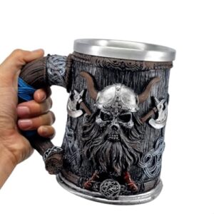 Copo Caneca Chopp Cerveja Caveira Bárbaro Medieval 500 ML (Cervejas)