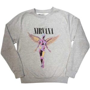Rock Off officially licensed products Moletom Nirvana in Utero cinza, Cinza, P (CDs)
