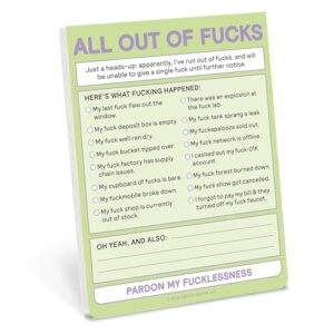All Out of Fucks Nifty Note - Knock Knock (CDs)
