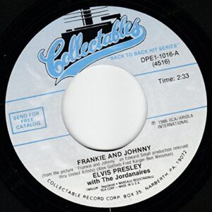 45vinylrecord Frankie And Johnny/Love Letters (7"/45 rpm) - Elvis Presley With The Jordanaires (Discos de Vinil)