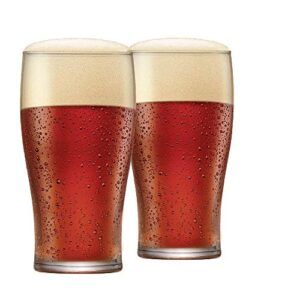 Ruvolo, Jogo de Copo de Cerveja Pint, Copo de Vidro 2 pcs, 590ml (Cervejas)