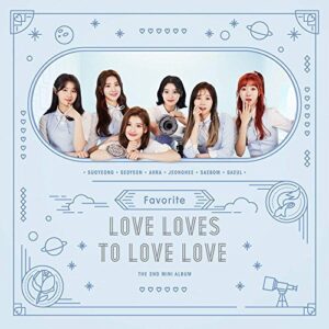 FAVORITE - Love Loves To Love (2º mini álbum) CD + livreto + 2 cartões fotográficos (CDs)