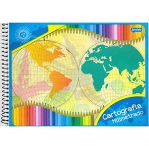 Caderno Espiral 275X200Mm Cd Cartografia Milimetrado 96Fls Basic Art Jandaia (CDs)