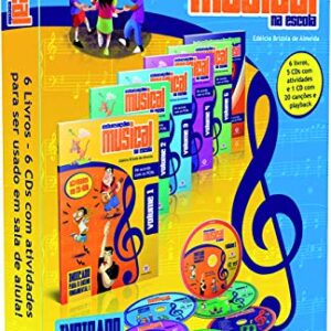 Educação musical na escola: 6 Livros + 6 CDs - Brizola de Almeida, Edélcio (CDs)