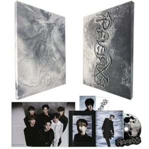 [REVERXE] The 8th Album (PHOTOBOOK Ver. / Random) Folded Poster + Message Card + CD-R + Sticker + 4 Extra Photocards Official K-POP Sealed Album - EXO (CDs)
