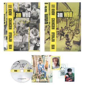 Stray-Kids - 2nd Mini Album [I am WHO] (Random Ver.) Photobook + CD-R + QR Photocard + Lyrics Poster + Gift - STRAY KIDS (CDs)
