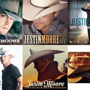 Justin Moore: Complete 5 Studio Albums CD Collection with Bonus Art Card (Late Nights and Longnecks / Kinda Don't Care and More) (CDs)