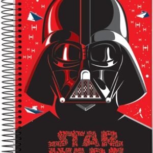 Caderno Espiral Univ CD 1 Matéria 80 Fls Star Wars Fundo Vermelho FSC - Jandaia (CDs)