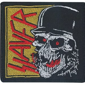 C&D Visionary Emblema de caveira do Slayer Laughing, dourado, vermelho, preto (CDs)