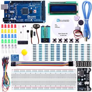 ELEGOO Mega R3 2560 Project Starter Kit Compatible with Arduino IDE MEGA - Including 16 Tutorials CD (CDs)