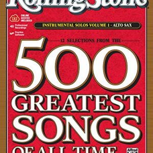Selections from Rolling Stone Magazine's 500 Greatest Songs of All Time (Instrumental Solos), Vol 1: Alto Sax, Book & CD: Instrumental Solos: Alto Sax - Galliford, Bill (CDs)