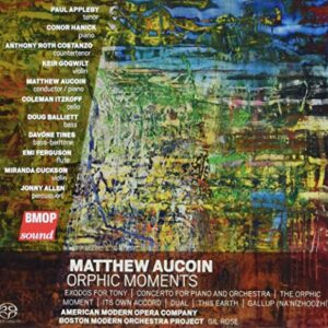 Matthew Aucoin: Orphic Moments - Boston Modern Orchestra Project (CDs)