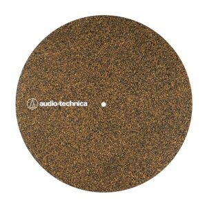 Audio-Technica AT-SMCR2 Tapete giratório e toca-discos com mistura de cortiça e borracha para ressonância reduzida, som mais claro, 2 mm de espessura (Equipamentos)