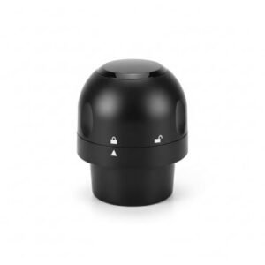 Tampa Cadeado para Garrafas de Espumante e Champagne, Preta, com Sistema de Vedação a Vácuo (Vinhos)