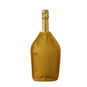 Bolsa Térmica para Vinho e Espumante - Wine Cooler Portátil Com Compartimento de Gel - Mantém a Temperatura Ideal por até 2 Horas - Dourado (Vinhos)