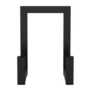 bigjvbfv Suporte de armazenamento de vinil, suporte de metal para álbuns, moderno, preto, rack compacto, para exibição de vinil, suporte de exibição de CD para discos (Equipamentos)