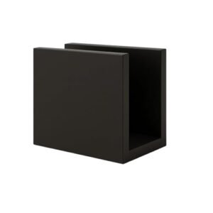Estante Suporte De Mesa Porta Lp Em U Para Discos De Vinil Preto (Equipamentos)
