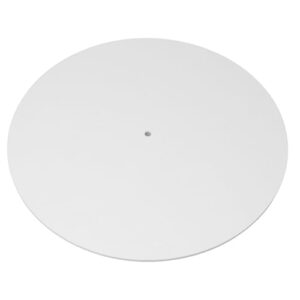 RiToEasysports Tapete de Toca-discos, Tapete Giratório de Acrílico Antiderrapante de 12 Polegadas, Toca-discos, Redução de Ruído, Absorção de Choque, Antiestático para Sistemas de áudio (Branco (Equipamentos)