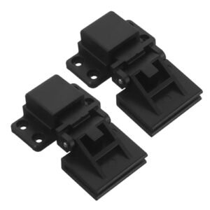 VOSAREA 1 par de dobradiças de proteção contra poeira para toca-discos de precisão peças de dobradiça para substituição de tampa de toca-discos acessório de substituição de áudio doméstico preto (Equipamentos)