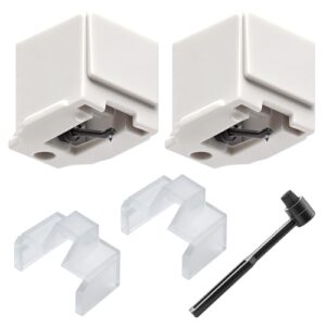 2 peças de substituição de agulha de toca-discos, agulhas cônicas para toca-discos com peças de pincel, acessórios compatíveis com AT-LP60X AT-LP60XBT AT3600L AT-LP2D-USB AT-PL300 (Equipamentos)