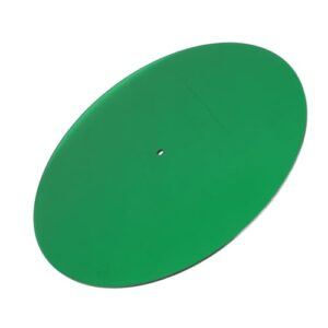 RiToEasysports Tapete de Toca-discos, Tapete Giratório de Acrílico Antiderrapante de 12 Polegadas, Toca-discos, Redução de Ruído, Absorção de Choque, Antiestático para Sistemas de áudio (Verde (Equipamentos)