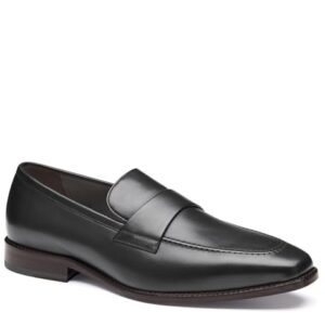 Johnston & Murphy Floyd Penny, Grão integral preto, 42 (CDs)