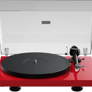Pro-Ject Debut EVO 2, toca-discos audiófilos de última geração com braço tonearm de fibra de carbono, seleção eletrônica de velocidade e cartucho pré-montado Pick it MM EVO, feito na Europa (brilho (CDs)