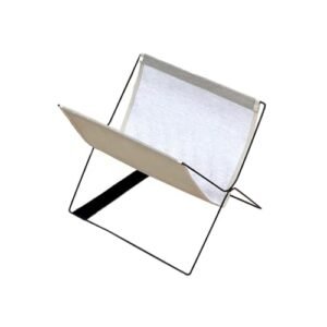 CFGH6FDF Records Rack de armazenamento de discos de vinil portátil dobrável Oxford de pano para CD com suporte de metal álbum livro (Equipamentos)