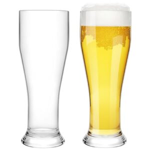 BETTERFUN Conjunto de copos de cerveja de plástico Tritan inquebrável de 59 a 473 ml - Conjunto de copos de cerveja Pilsner seguro para lava-louças, para festas, piscinas, presentes de aniversário (Cervejas)