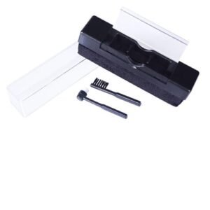 Kit de escova de limpeza de disco de vinil durável conjunto de ferramentas de remoção de poeira limpador de toca-discos preto 3 peças (Discos de Vinil)