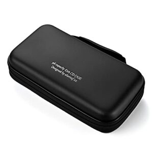 LIOVODE Estojo de DVD, estojo de CD de EVA, organizador de armazenamento, porta-carteira de DVD protetor portátil para carro, Preto96, 96 Capacity, Caixa, portátil (CDs)