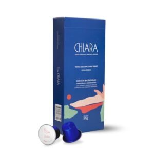 Caffè Chiara Cápsula Compatível com Nespresso, Cafe 100% Arábica - Café Capsula Especial, Torra Escura, Notas de Chocolate e Caramelo, 10 Cápsulas 5g, Terroir Montanhas Capixabas (Café)