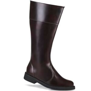 Bota Feminina Cano Alto Salto Baixo Bloco Conforto Elegante Montaria 831 (Café, Padrão, BR, Adulto, Numérico, 35) (Café)