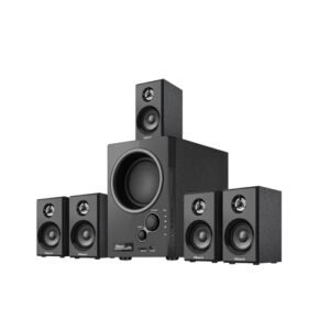 Elimavi Sistema de som surround 5.1 com sistema estéreo subwoofer de 14 cm para casa com alto-falantes de home theater de médio alcance de 6 cm (Equipamentos)