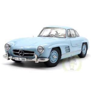 Miniatura “asas de gaivota” M e r c e d e s - B e n z 3 0 0 S L Escala 1:32 Metal – Carro Clássico - Colecionável com Detalhes Realistas POWER TOYS (CDs)