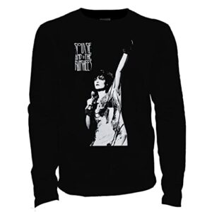 Camiseta manga longa - Siouxsie And The Banshees. Cor:Preto/Preto;Tamanho:M (CDs)