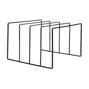 KEG801302 Home Prateleira de exibição de disco de vinil LP, suporte de fio de metal preto, coleção de toca-discos, armazenamento de mesa, suporte de exibição (pequeno) (Equipamentos)