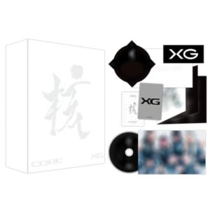 [THE CORE - 核] 1st Full Album (XG Ver.) Cover Box + CD Disc + Photo Book + ID Card + Logo Sticker + Star Finder + Post Card + 4 Extra Photocards Official K-POP Sealed Album - XG (CDs)