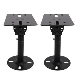 Suporte de Alto-falante, Construção de Ferro Resistente, Ajustável para Estúdio de Home Theater, Suporte de Metal para Montagem No Teto de Parede Com Haste Telescópica (Equipamentos)