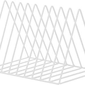 Suporte de Disco Metal - Exibição Triangular para Armazenamento 60 Discos Organizador LP Vinil Prateleira CD Revista e J (Equipamentos)