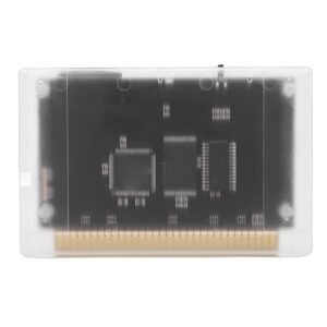 Diydeg Cartão de Jogo 4000 Em 1, Cartucho de Jogo ABS Com Cartão de Armazenamento de 8 GB até 32 GB, para Consoles de Jogos MD1 MD2 MD3 CD X 32X Mega Drive/Master System (Branco Transparente) (CDs)