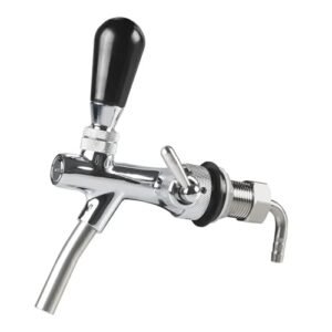 Fabricação caseira de cerveja G5/8 Beer Faucet Adjustable Draft Beer Faucet Shank With Chrome Plating Tap Flow Controller For Keg Stainless Steel Core Draft Acessórios para vinho(Light Grey) (Cervejas)
