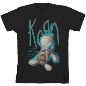 Camiseta oficial Korn Sos Doll masculina unissex, Preto, M (CDs)