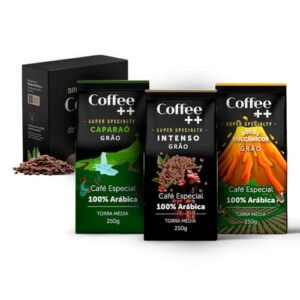 Kit 3 Pacotes Café Especial em Grãos Coffee Mais Caparaó, Solos Vulcânicos e Intenso - 3 x 250 Gramas (Café)