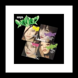 aespa MY WORLD 3rd Mini Album POSTER Ningning Version CD+1p Poster+1p Folded Poster On Pack+5ea Sticker+1p PhotoCard+4p PostCard+Tracking Sealed (CDs)